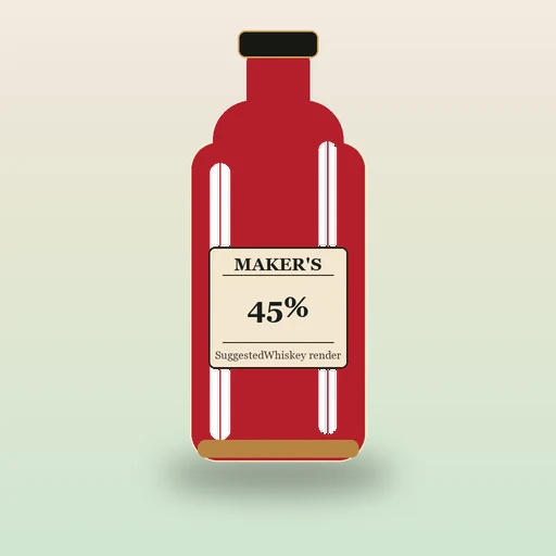 Maker's Mark Kentucky Straight Bourbon bottle