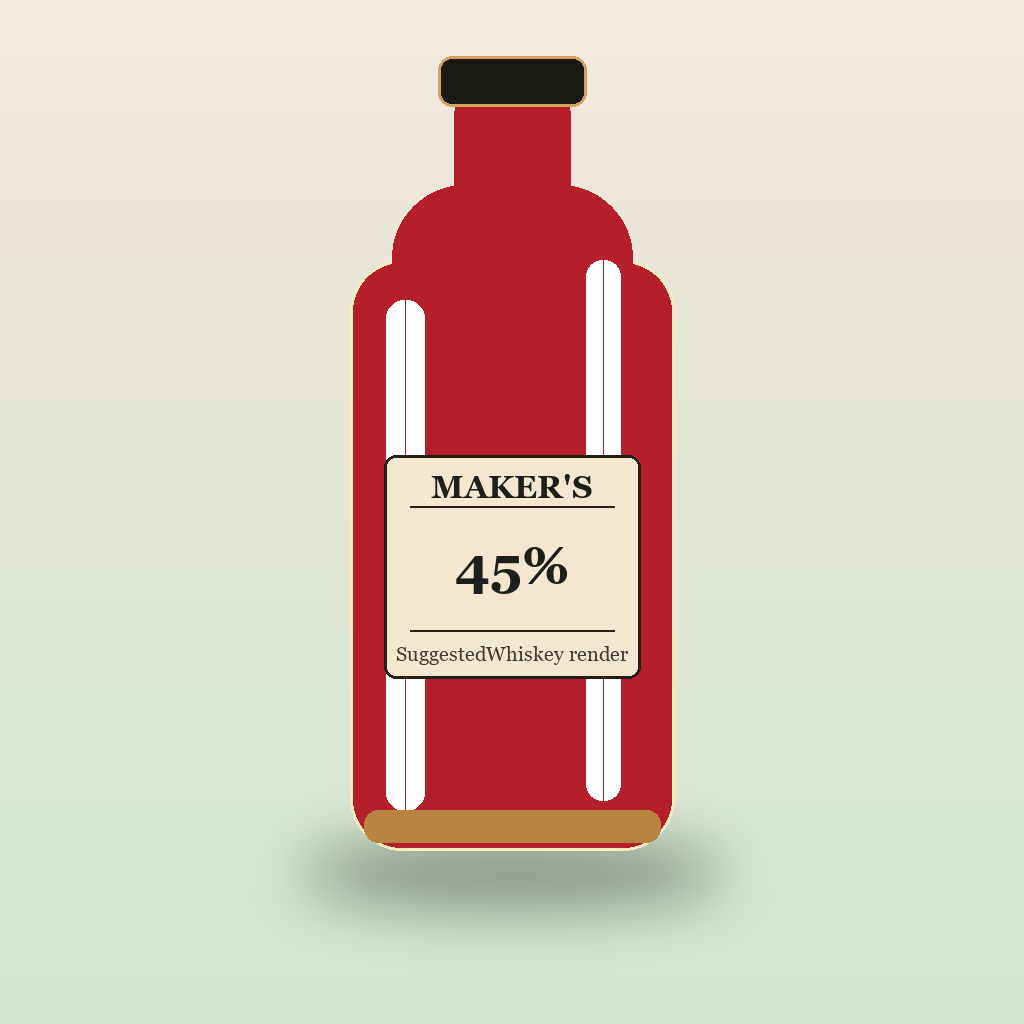 Maker's Mark Kentucky Straight Bourbon bottle